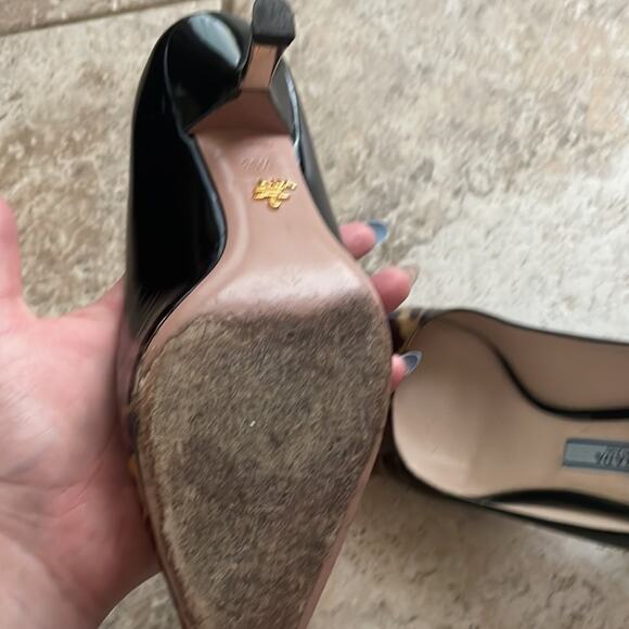 Prada Leopard Ombre Kitten-Heel Pump Honey - Picture 12 of 15